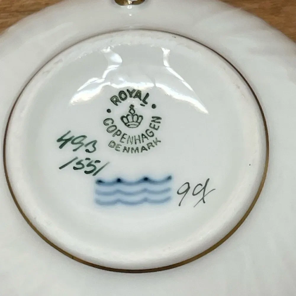 Royal Copenhagen Tea Cups & Saucers 493 / 1551 All Different Floral Bouquets